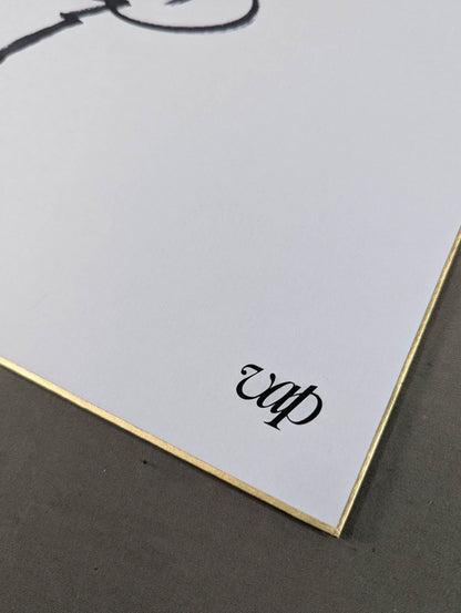 Tenryu Genichiro  (vap Shikishi ( Autograph board ) )