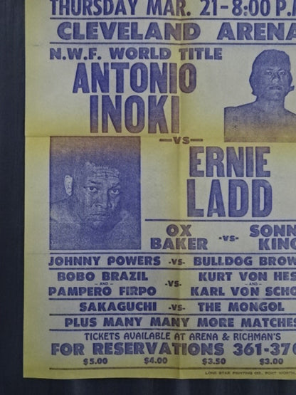 ★ North American version of ★ NWF World Fighters Championship Antonio Inoki vs Ernie Ladd