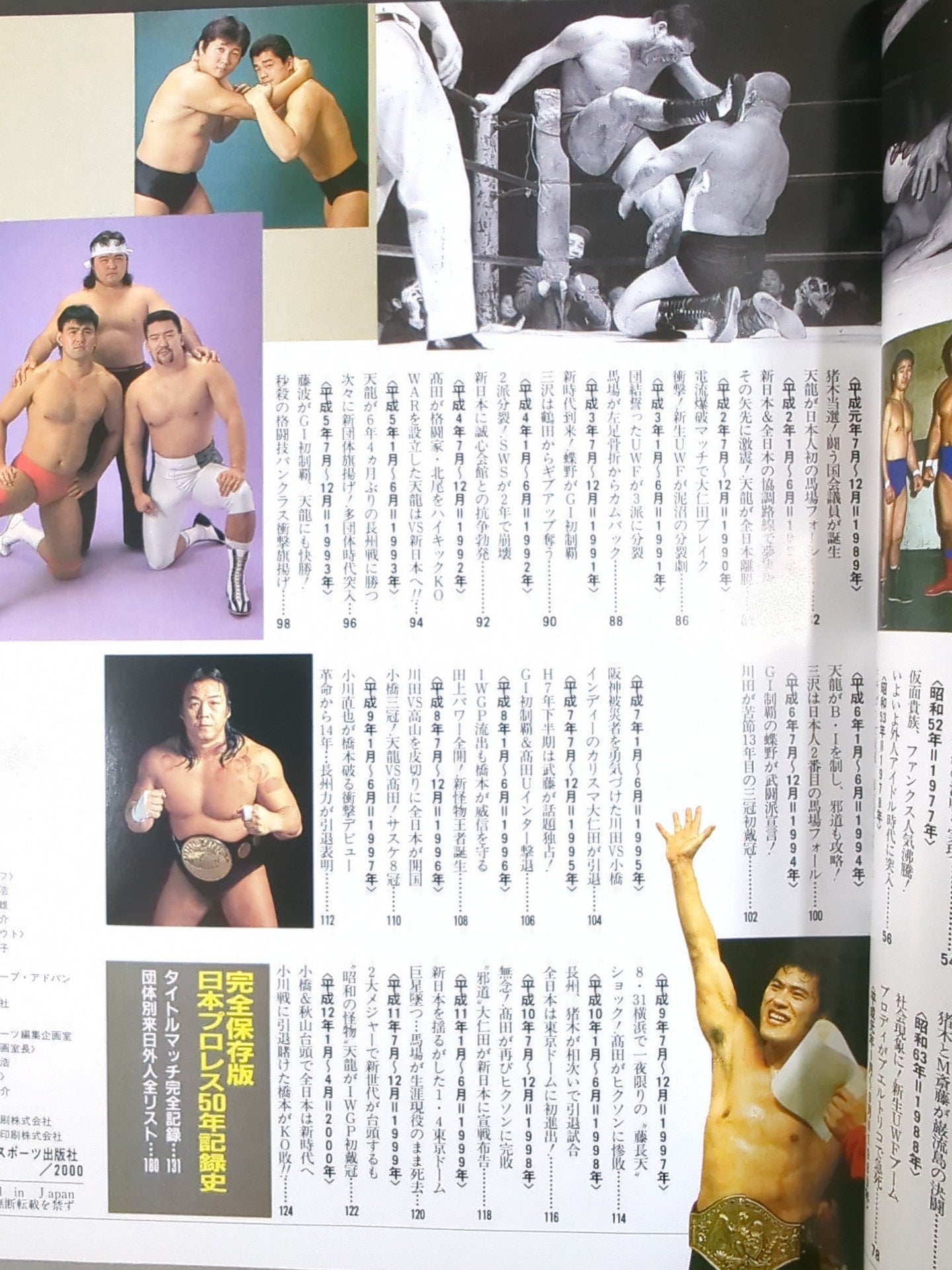 ゴング増刊号 日本プロレス50年史 ゴング創刊32周年＆2000年記念出版