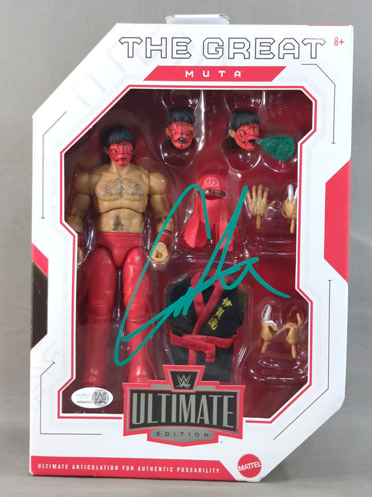 【hand signed autograph】 Great  Muta (Red)