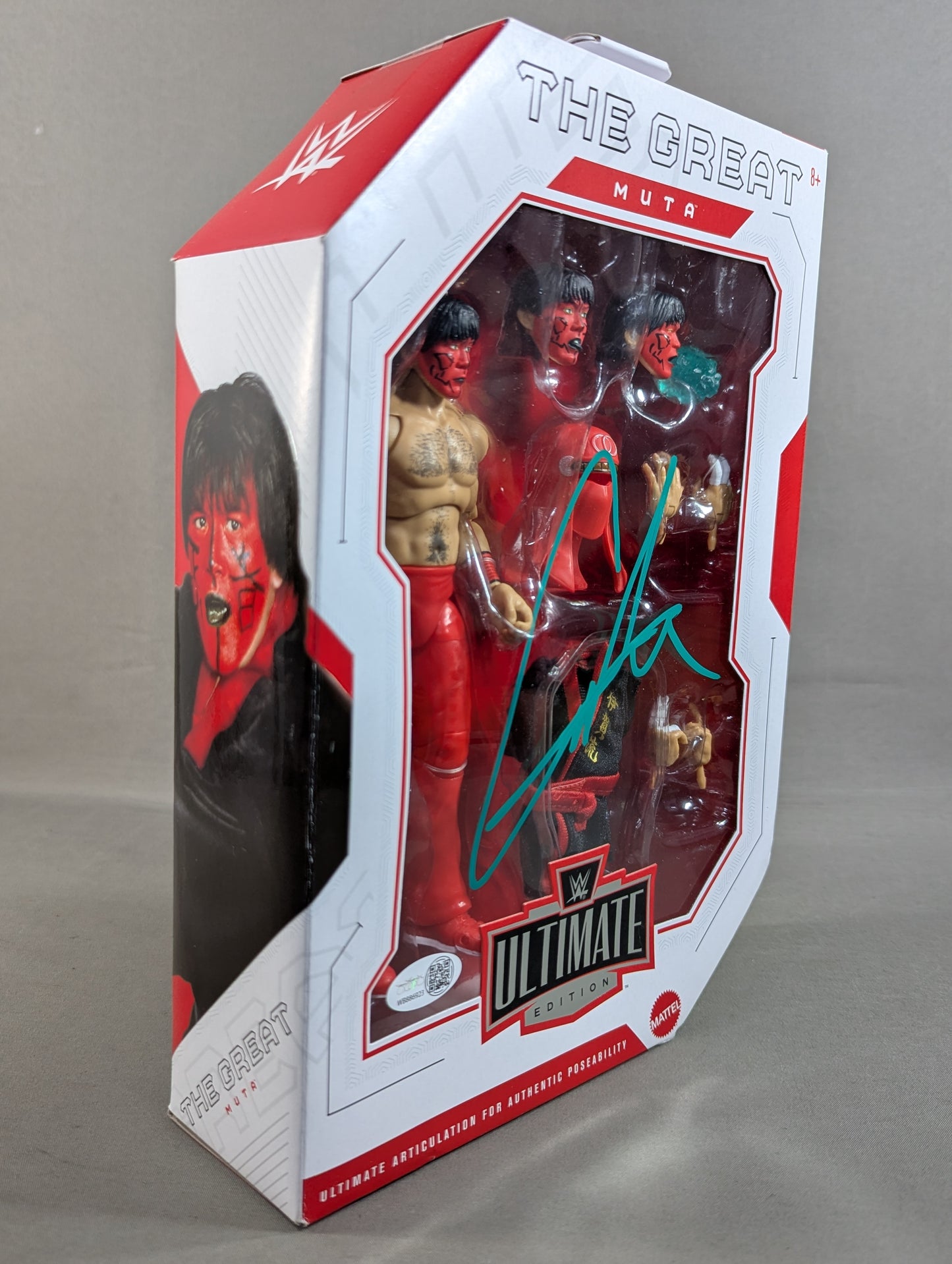 【hand signed autograph】 Great  Muta (Red)