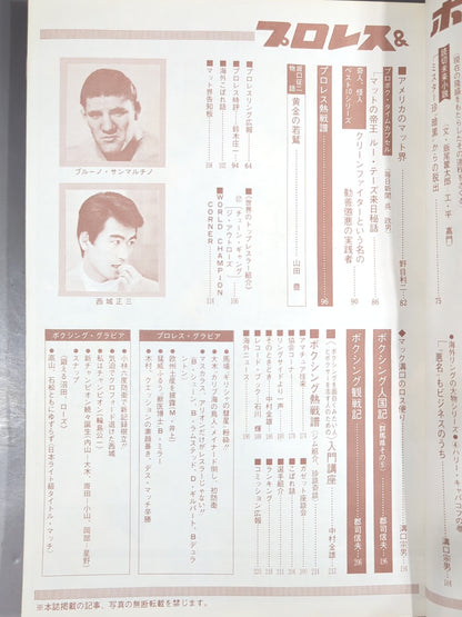 Pro Wrestling  & Boxing April 1971