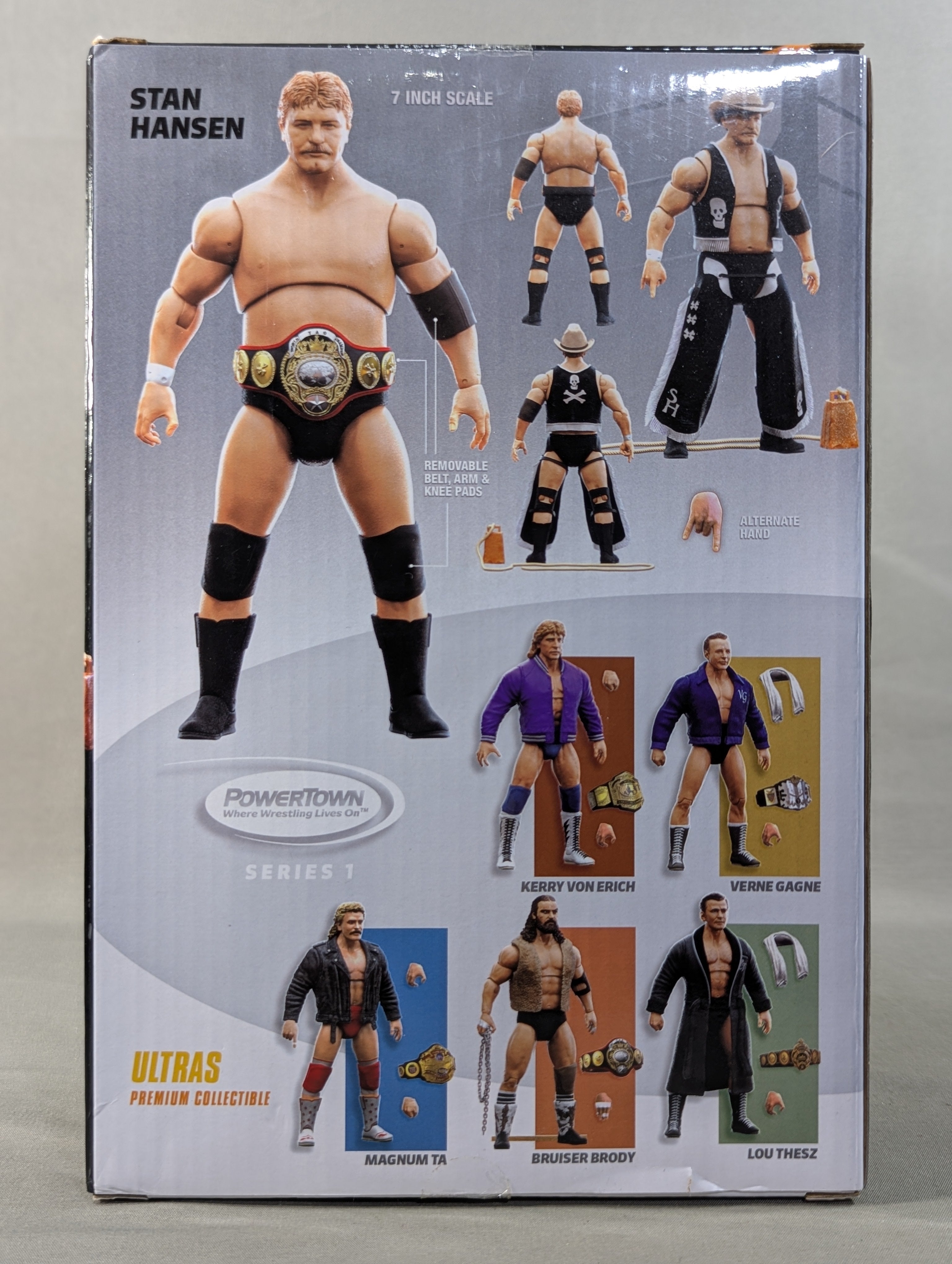 スタン・ハンセン直筆サイン入りフィギュア 直筆サイン入り】スタン・ハンセン ☆PWF世界タッグベルト☆ – 闘道館