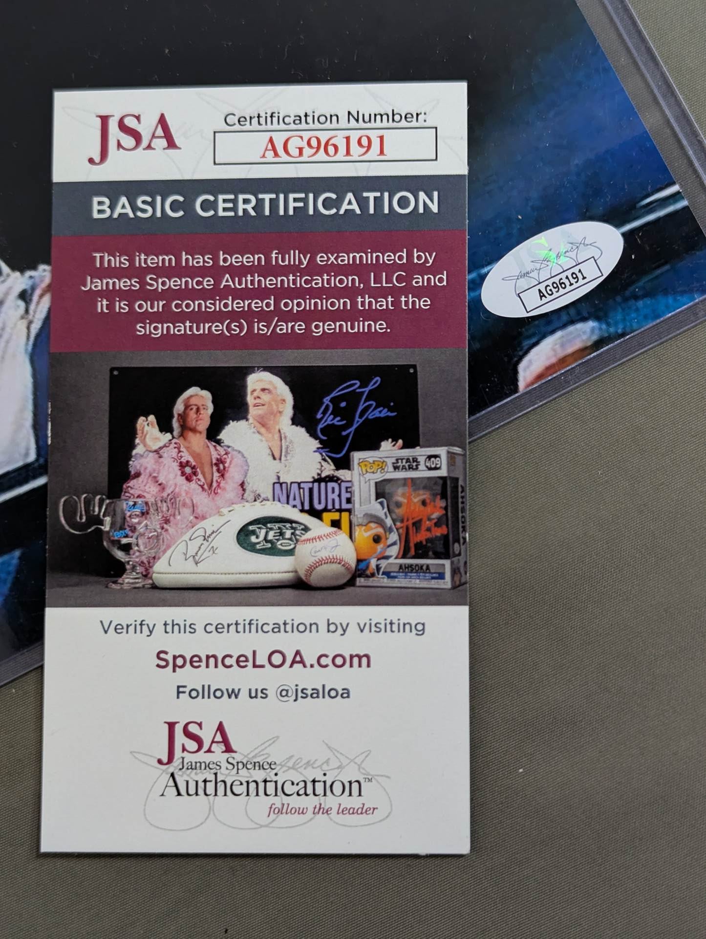 Dynamite Kid hand signed autograph  Pro-Photo (JSA Certification)(1)