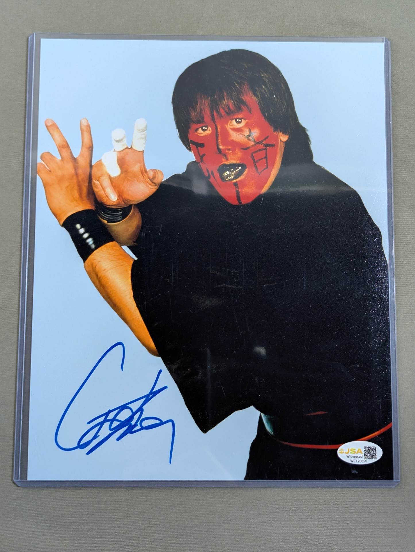 The Great Muta hand signed autograph Pro-Photo  (JSA Certification) (1)