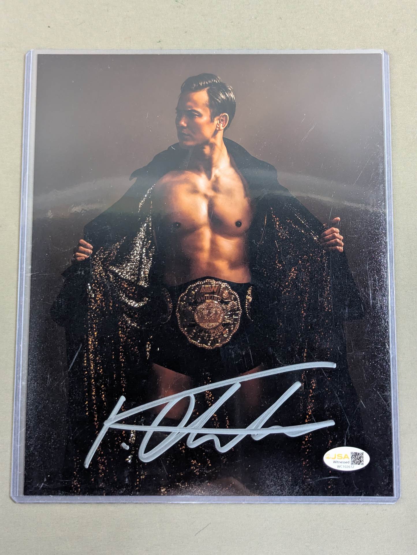 ☆AEW王者☆ オカダ・カズチカ 直筆サイン入り ポートレート(JSA証明