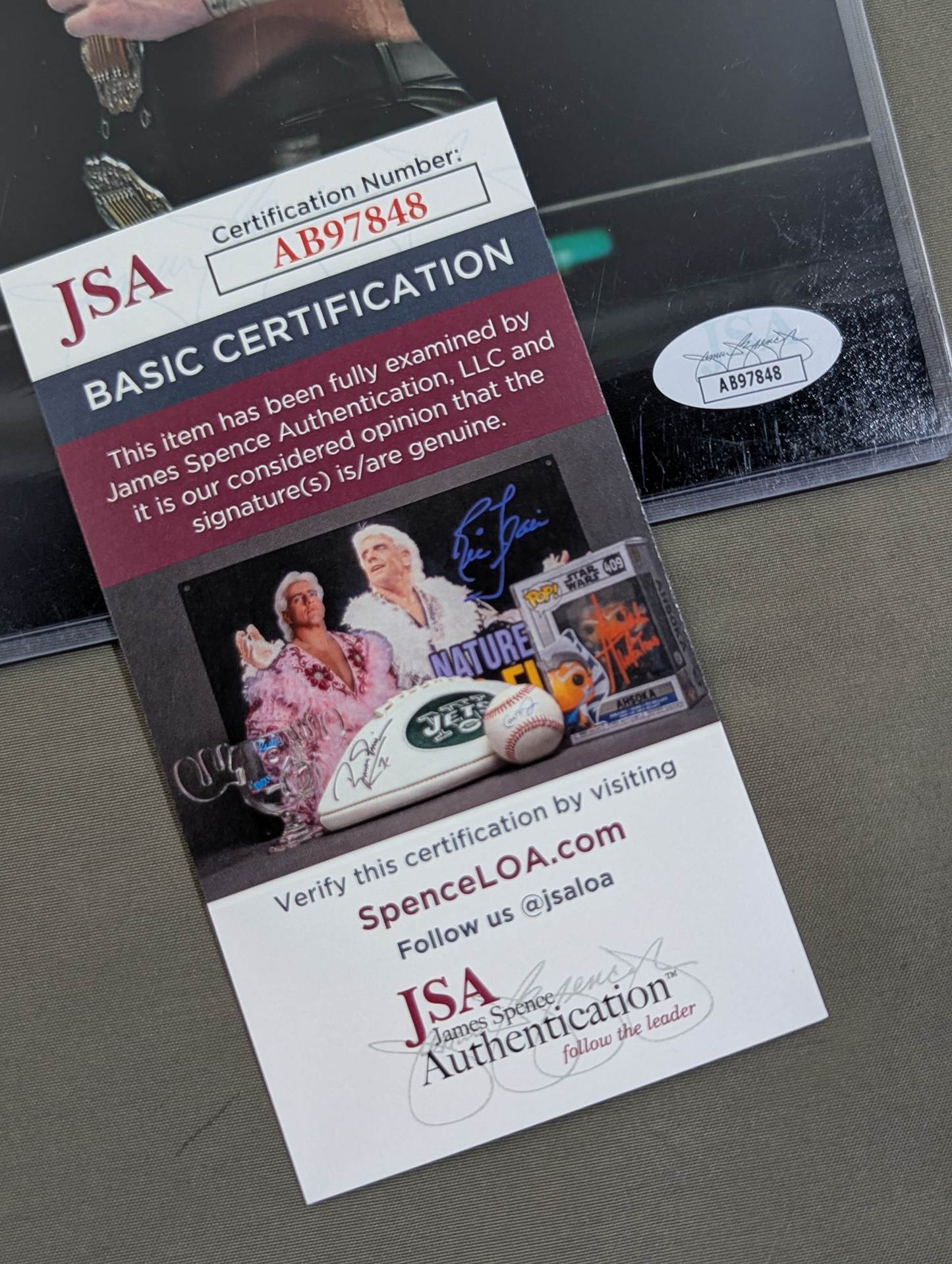 Hiroshi Tanahashi  & Kenny Omega 2 hand signed autographs Pro-Photo  (JSA Certified)