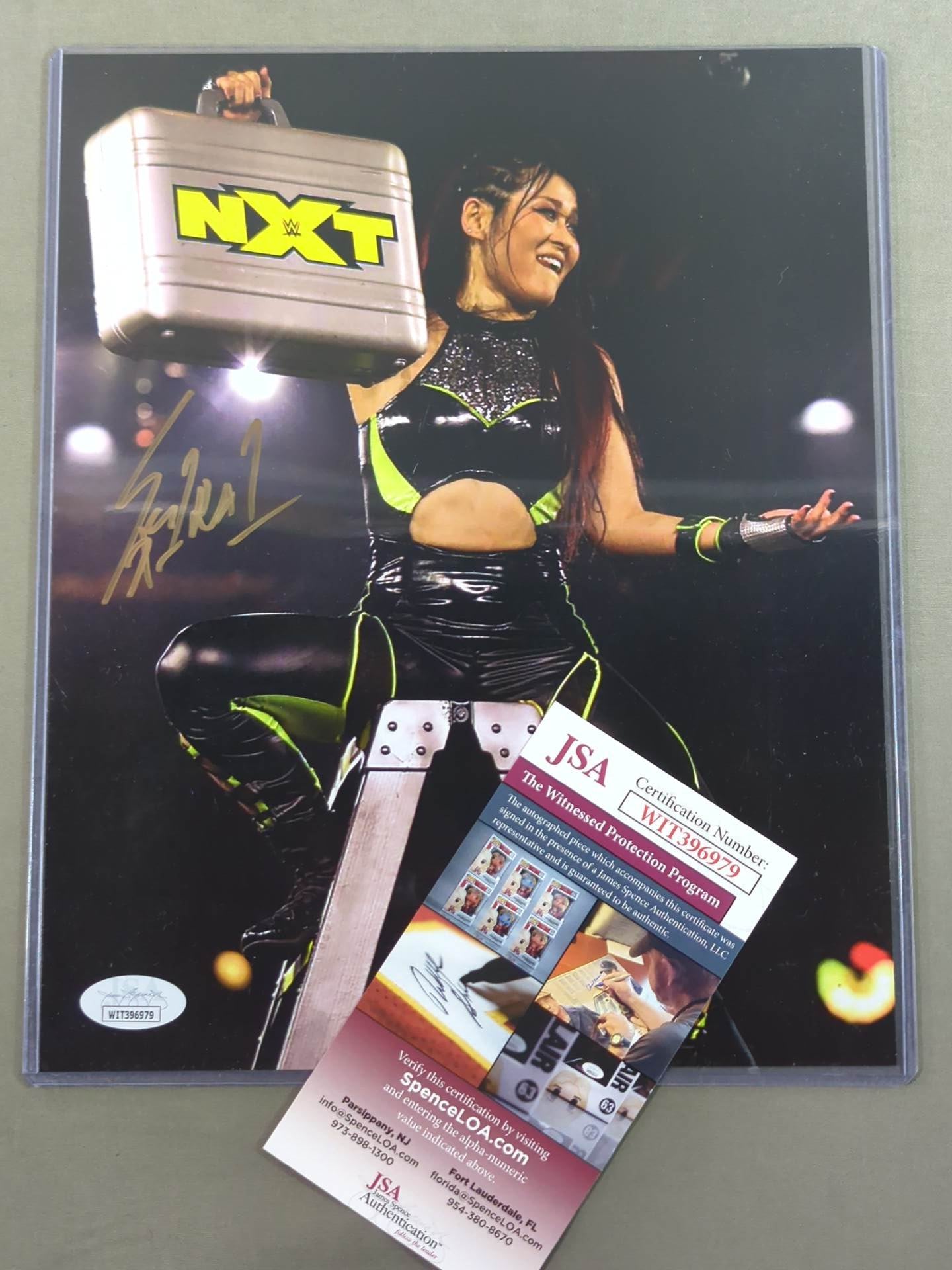 Io Shirai (Iyo Sky)  hand signed autograph Pro-Photo  (JSA Certified)