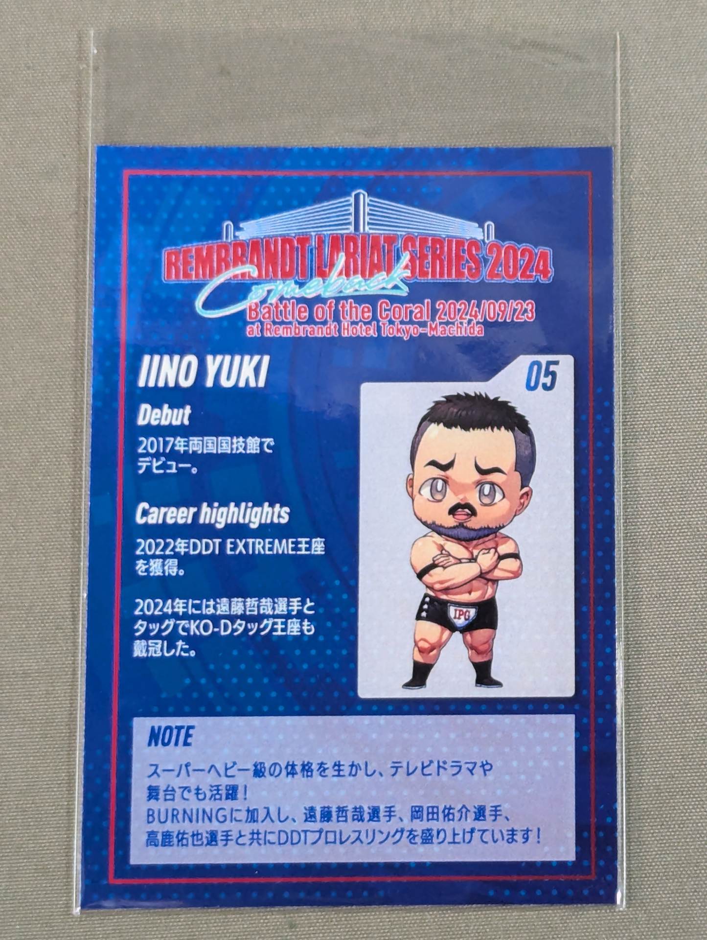 Yuki Iino Illustration Hologram Card