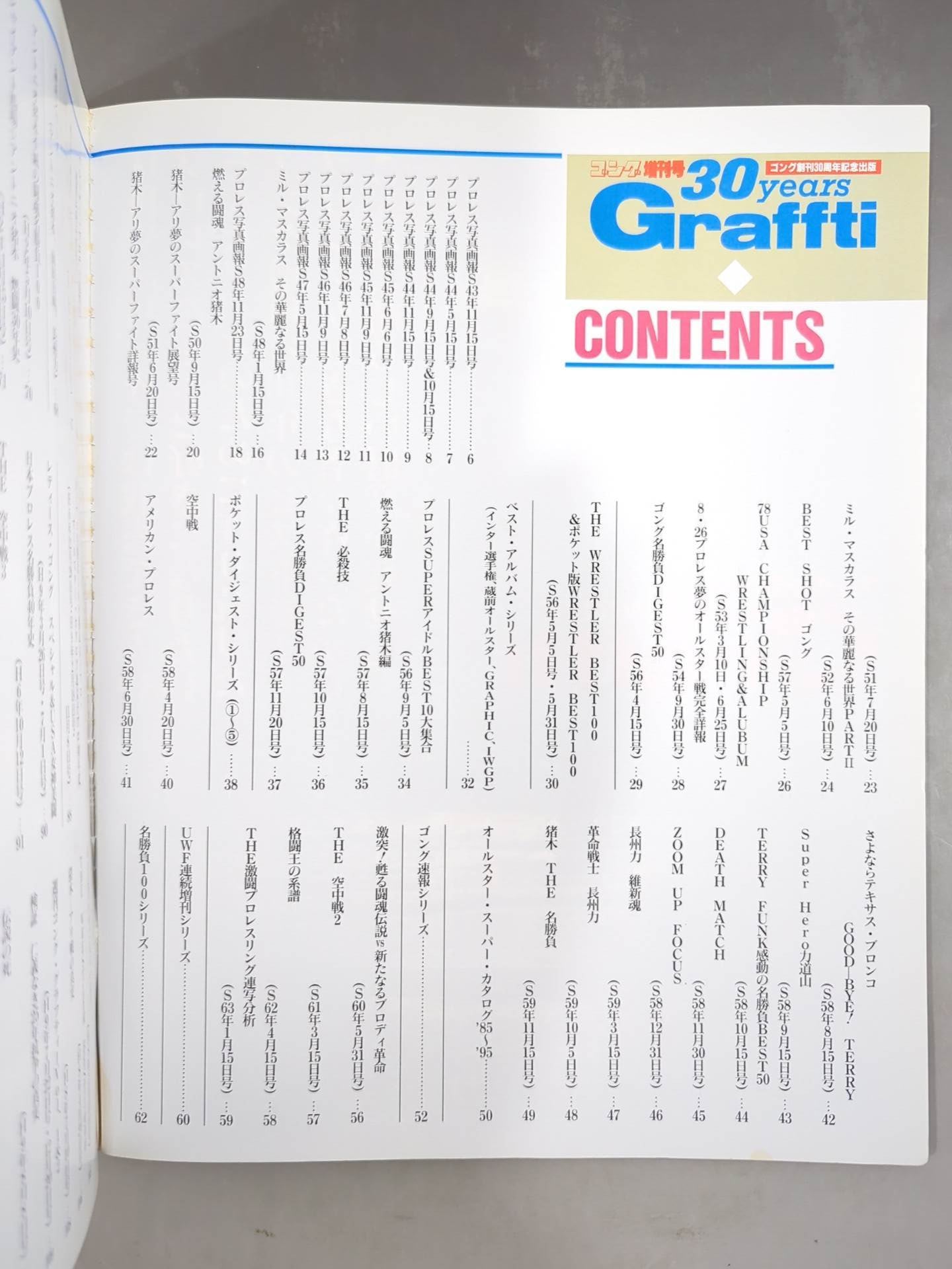 ゴング創刊13周年記念　永久保存版 THE WRESTLER BEST 100 ゴング創刊13周年記念 永久保存版 ザ・レスラー・ベスト100(小柳幸郎