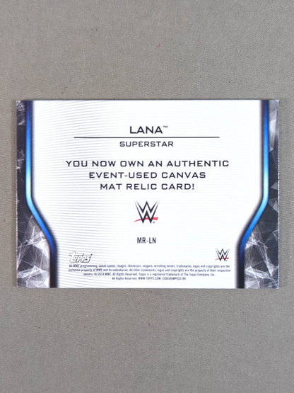 2019 TOPPS WWE ラナ 公式リングマットカード