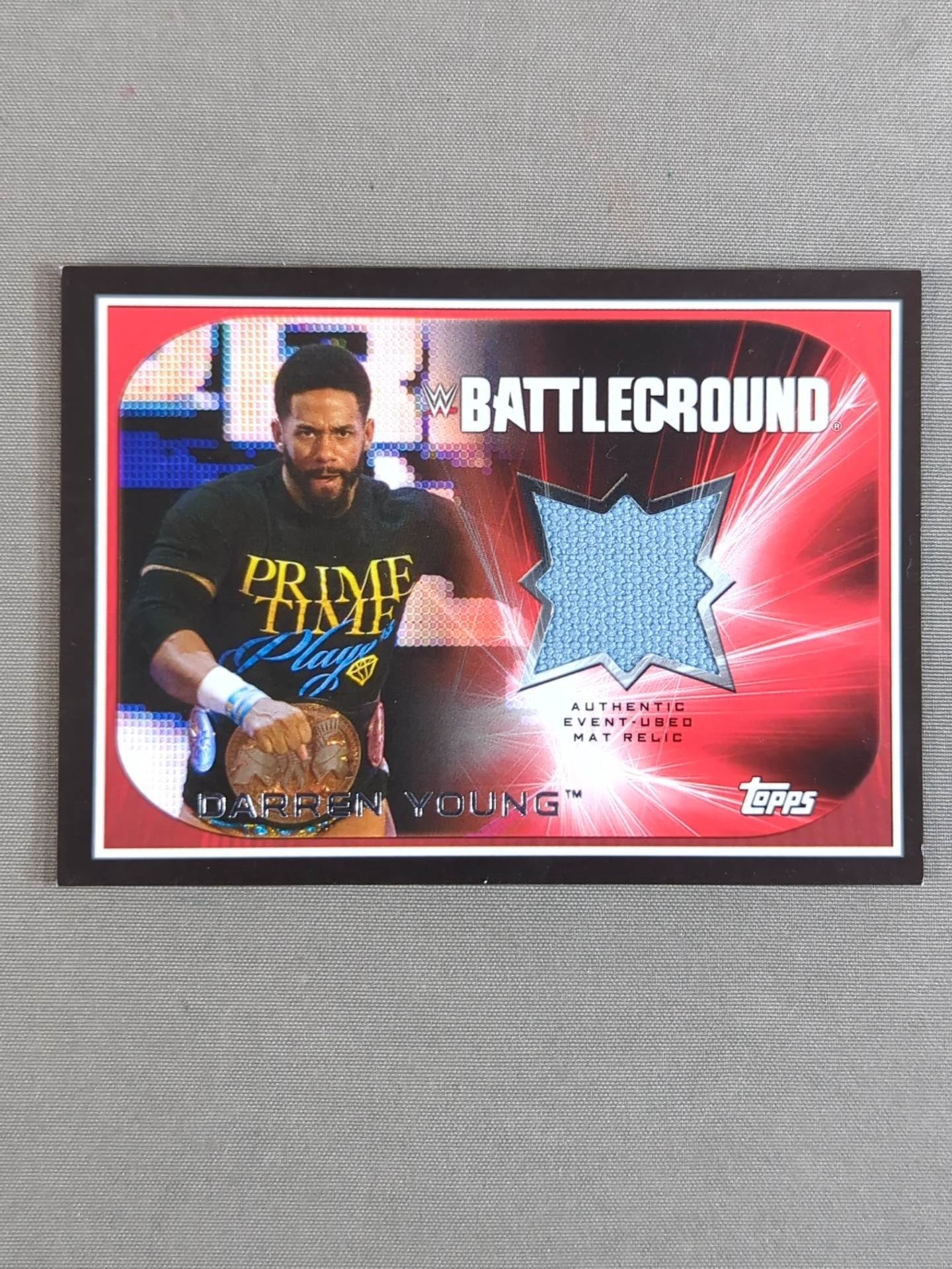 2016 TOPPS WWE ダレン・ヤング 公式リングマットカード