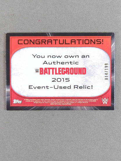 2016 TOPPS WWE ダレン・ヤング 公式リングマットカード