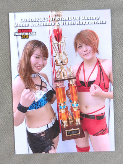 2019 STARDOM COLLECTION CARD 渡辺桃＆林下詩美(176)