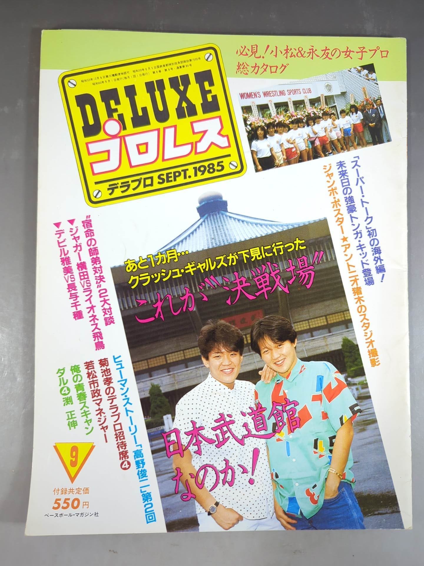 Deluxe Pro Wrestling September 1985 issue