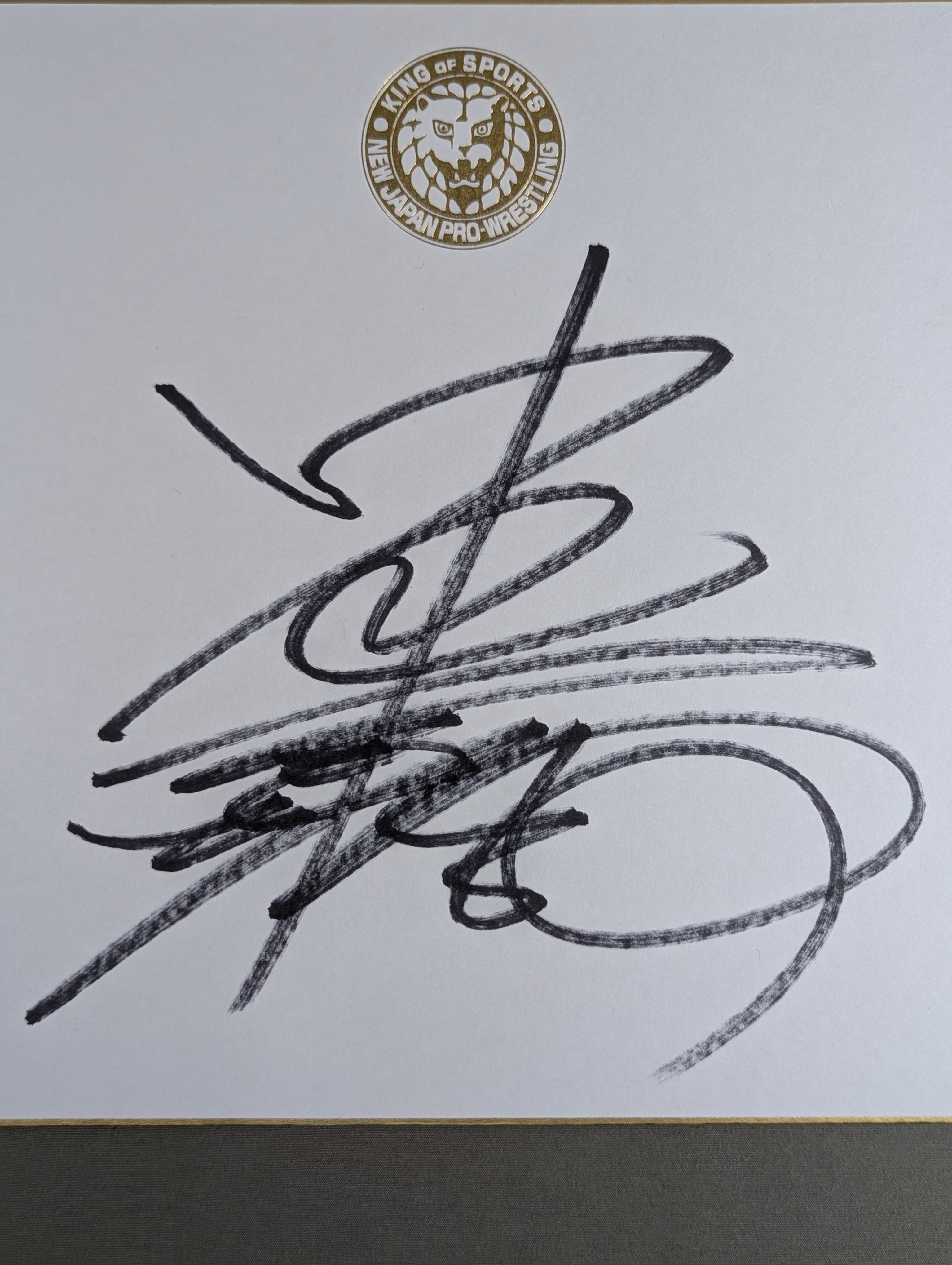 中邑真輔(ライオンマーク色紙) – 闘道館