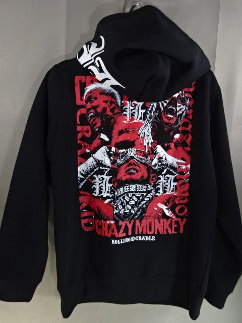 TRIPLE CRAZY DEATH ジップパーカー(葛西純＆エル・デスペラード＆竹田