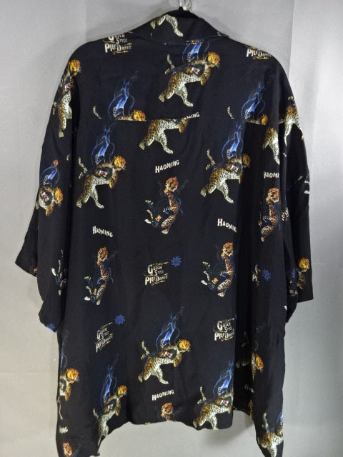 ★HAOMING× Pile Driver Harajuku ★ Minoru Suzuki Open Collar Shirt