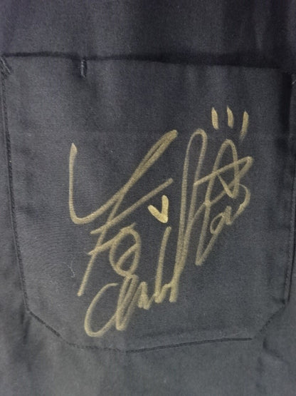 [4 fighters hand signed autograph 】SECRET BASE Open Collar Shirt