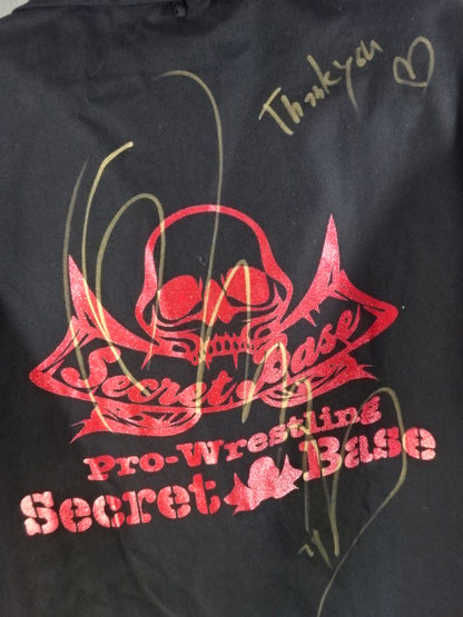 [4 fighters hand signed autograph 】SECRET BASE Open Collar Shirt