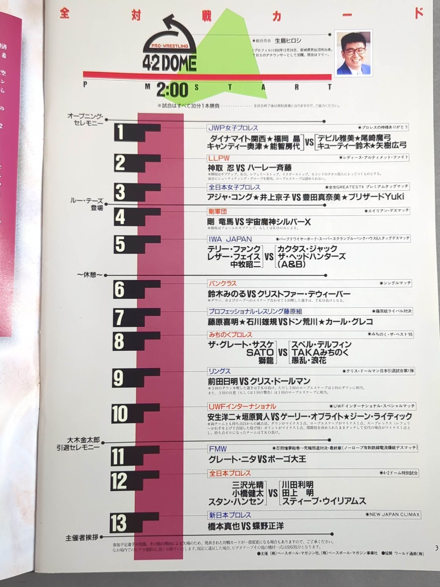 4.2 DOME 夢の懸け橋 戦後50周年記念イベント