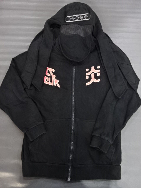 ★ Detachable ★ hood Great Muta "THE FANTASY OF MUTA" Zip Hoodie  (2) (Black)