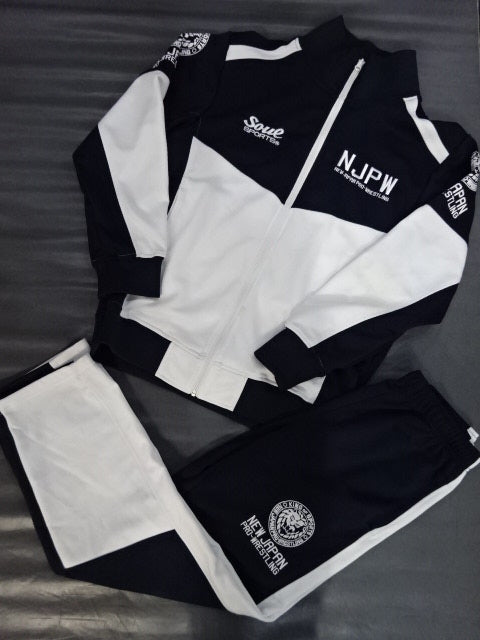 新日本プロレス×SOUL セットアップジャージ⑫(ホワイト×ネイビー)