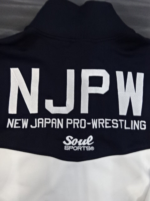 新日本プロレス×SOUL セットアップジャージ⑫(ホワイト×ネイビー)