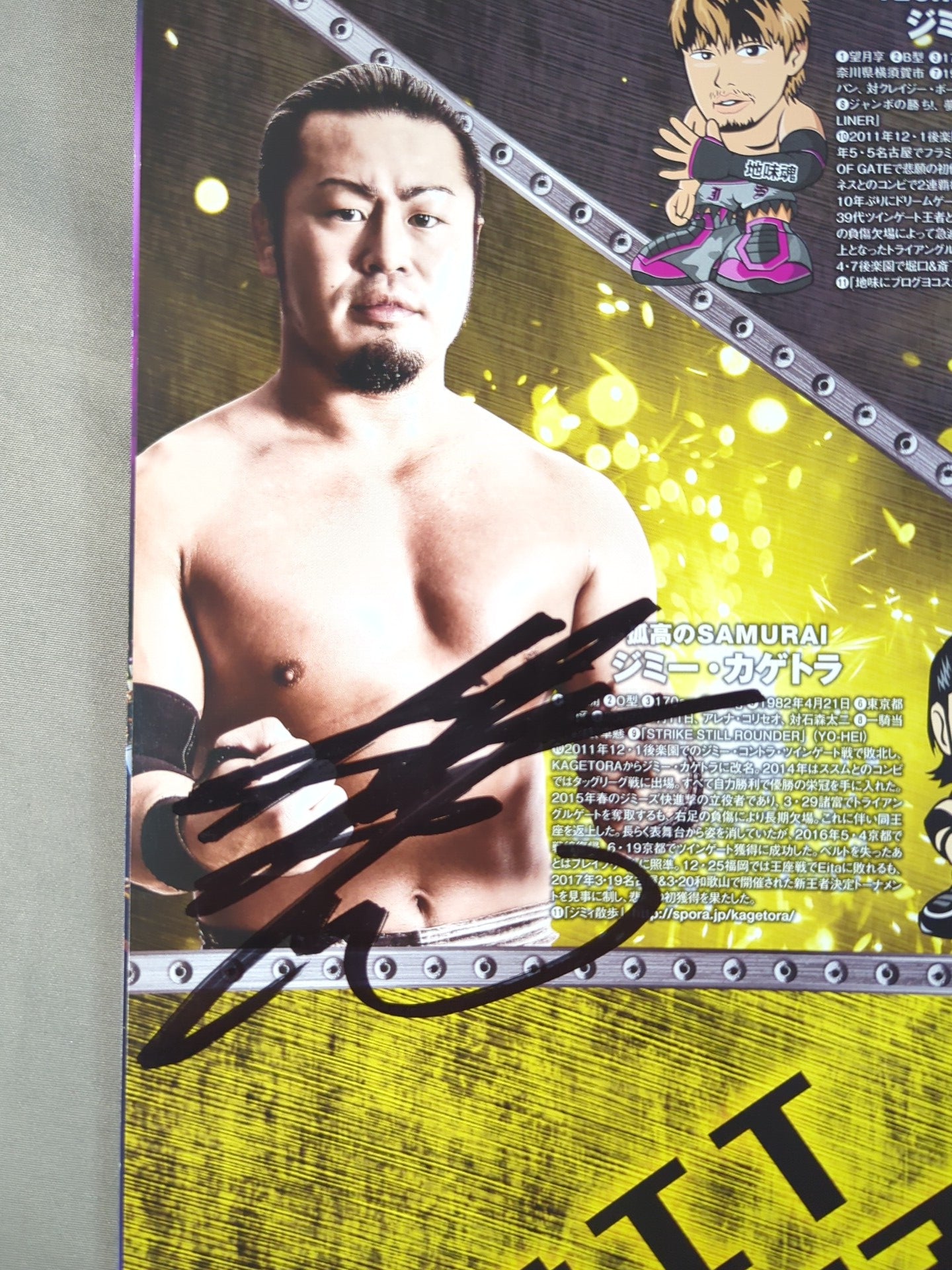 サイン入り特製写真集　ジードラゴン　サイン入り 7選手直筆サイン入り】2017 DRAGON GATE OFFICIAL PAMPHLET Vol.57