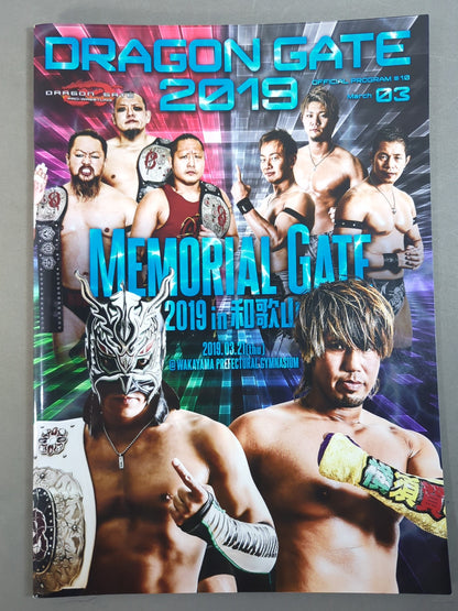 [8 fighters hand signed autograph 】2019 DRAGON GATE OFFICIAL PROGRAM Vol.10