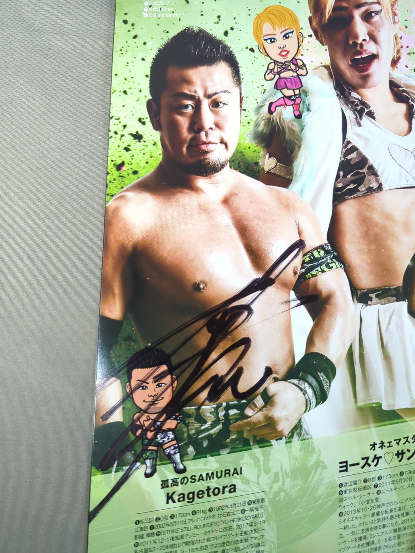 [8 fighters hand signed autograph 】2019 DRAGON GATE OFFICIAL PROGRAM Vol.10