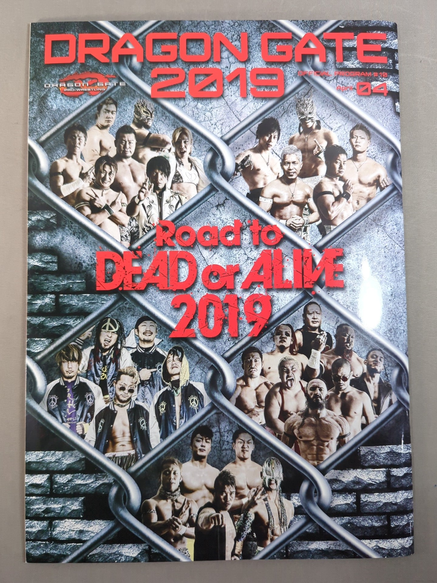 [8 fighters hand signed autograph 】2019 DRAGON GATE OFFICIAL PROGRAM Vol.10