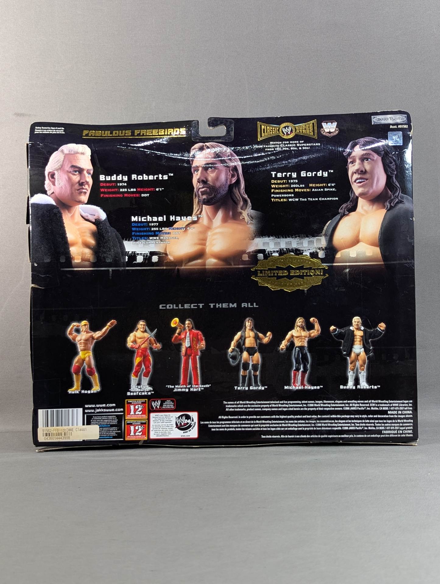 フリーバーズ　フィギュア3体セット　WWE テリー・ゴディマイケル・ヘイズ ファビュラス・フリーバーズ(テリー・ゴディ＆バディ・ロバーツ