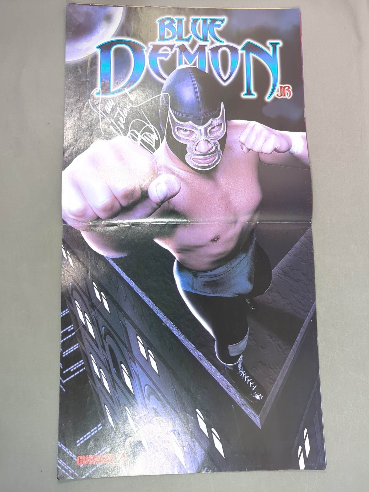 ブルー・デモンJr. 直筆サイン入り】GUERRERROS DEL RING111 – 闘道館