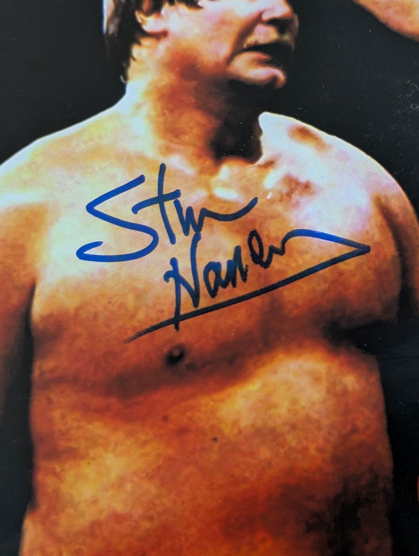 スタン・ハンセン直筆サイン入りフィギュア 直筆サイン入り】スタン・ハンセン ☆PWF世界タッグベルト☆ – 闘道館