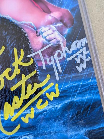 Typhoon, Shockmaster & Tug hand signed autograph Pro-Photo 