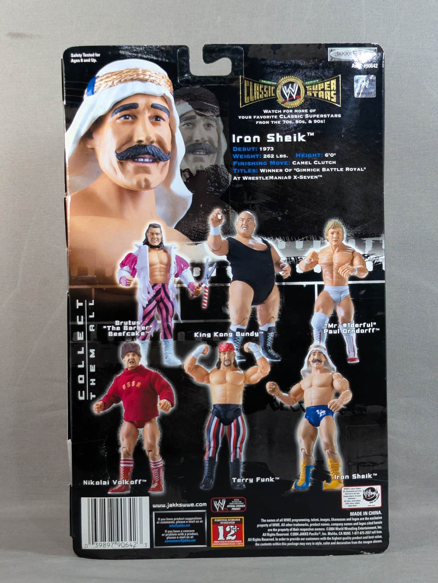 JAKKS社版　WWEプロレスフィギュア　アイアンシーク/ニコライ/バンディ アイアン・シーク(青パンツ) – 闘道館
