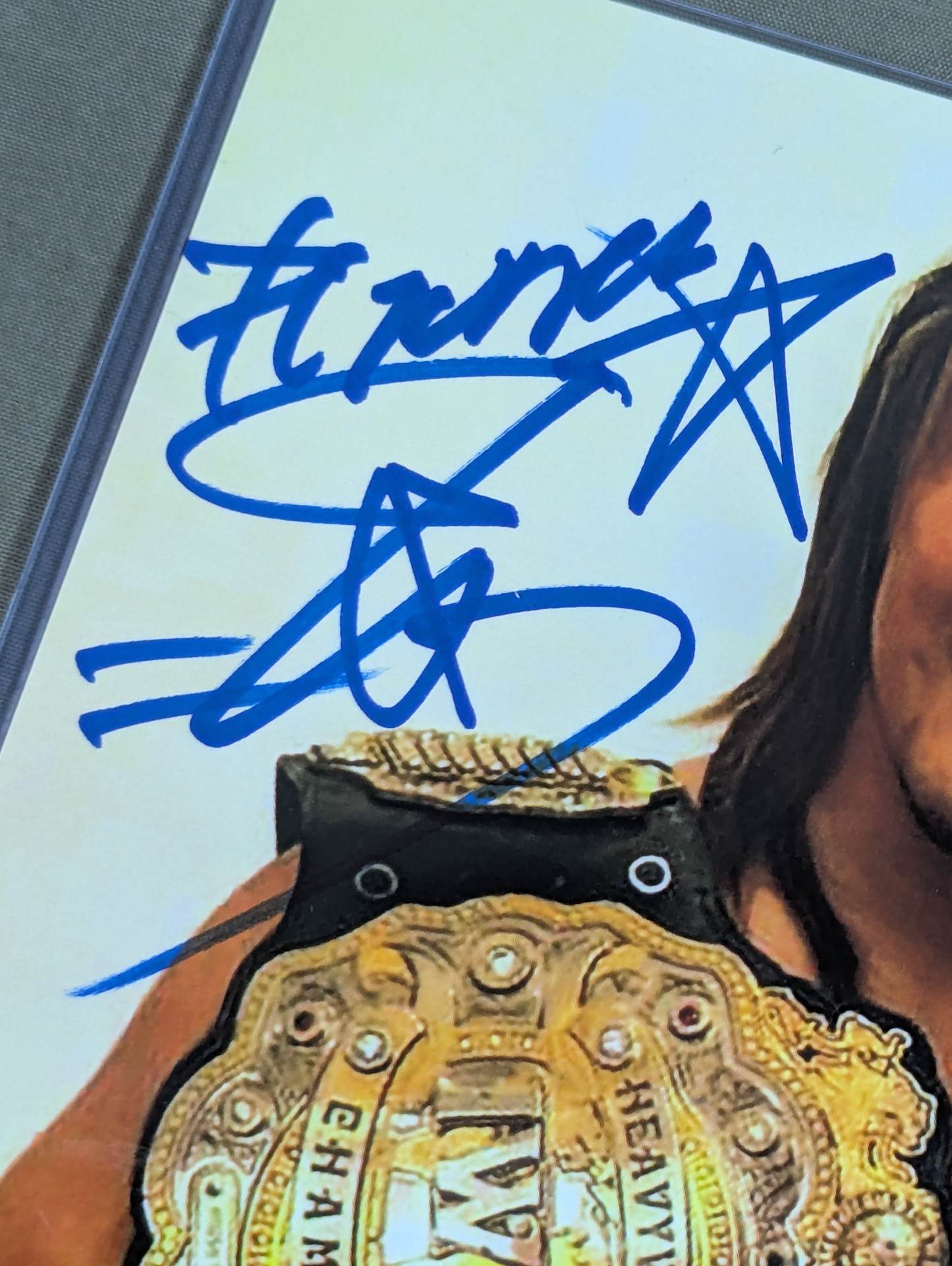 こ*ん様 棚橋弘至 トーショピ特典 ポートレート&サイン色紙2枚 3点セット 棚橋弘至＆紫雷イオ 直筆Wサイン入り ポートレート(JSA証明) – 闘道館