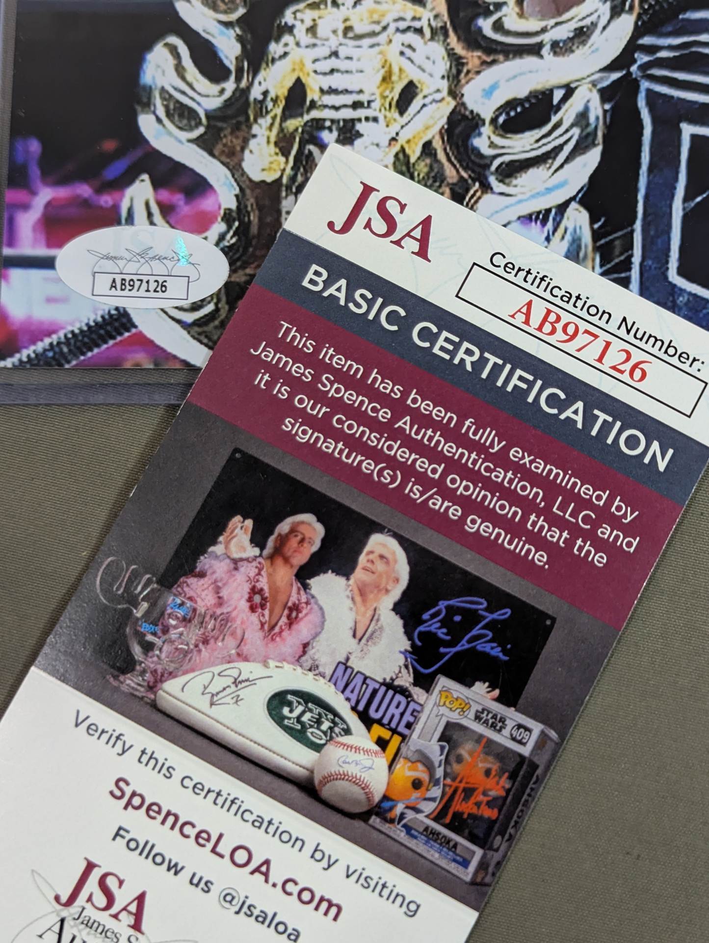 棚橋弘至 直筆サイン入り ポートレート(JSA証明)① – 闘道館