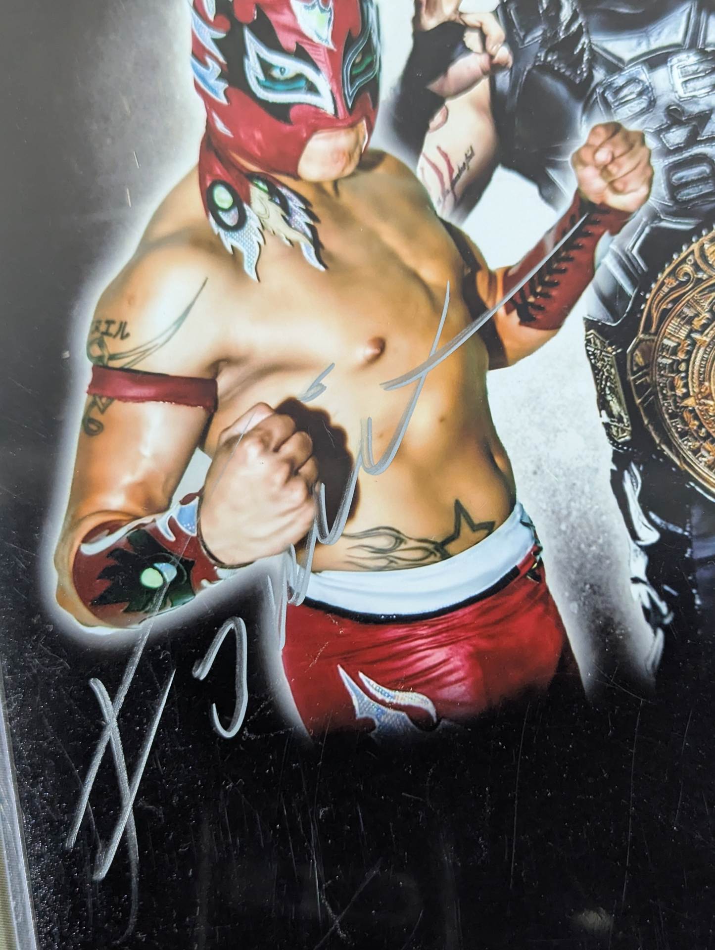 ルチャ・ブラザーズ 直筆Wサイン入りポートレート(JSA証明) – 闘道館