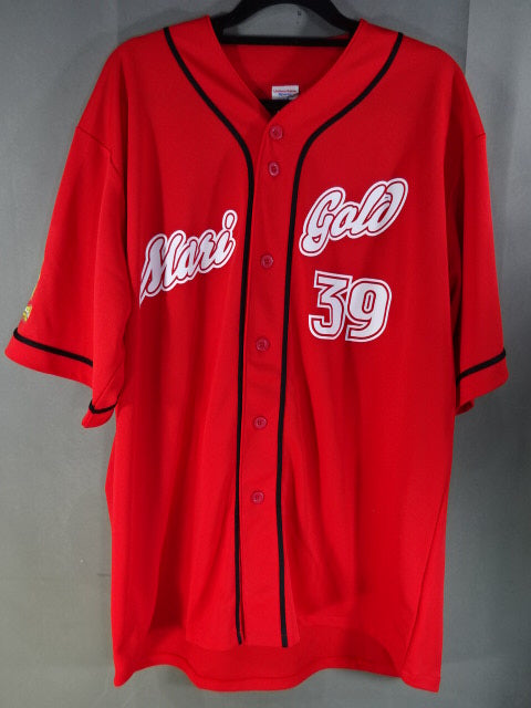 【hand signed autograph】 Marigold Miku Aono #39 Baseball Shirt (Red)