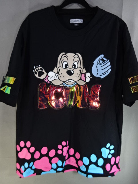 GALFY×Mayu Iwatani  ICON T-Shirt (1) (Black/Medium Dog)