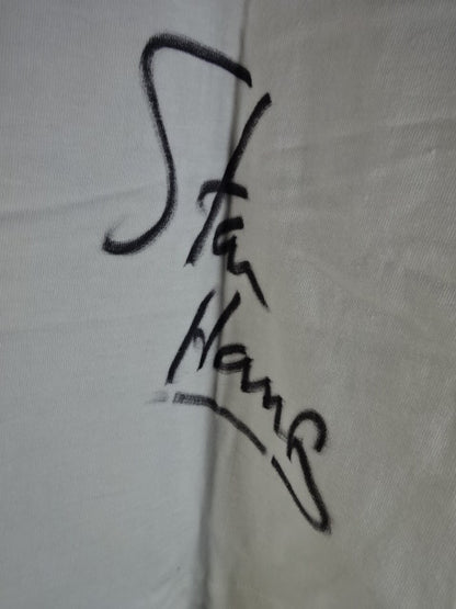 【hand signed autograph】 Stan Hansen "The President of PWF" T-shirt