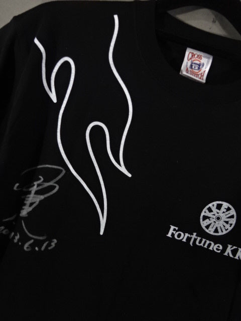 直筆サイン入り」小橋建太「Fortune KK」Tシャツ①(ブラック) – 闘道館