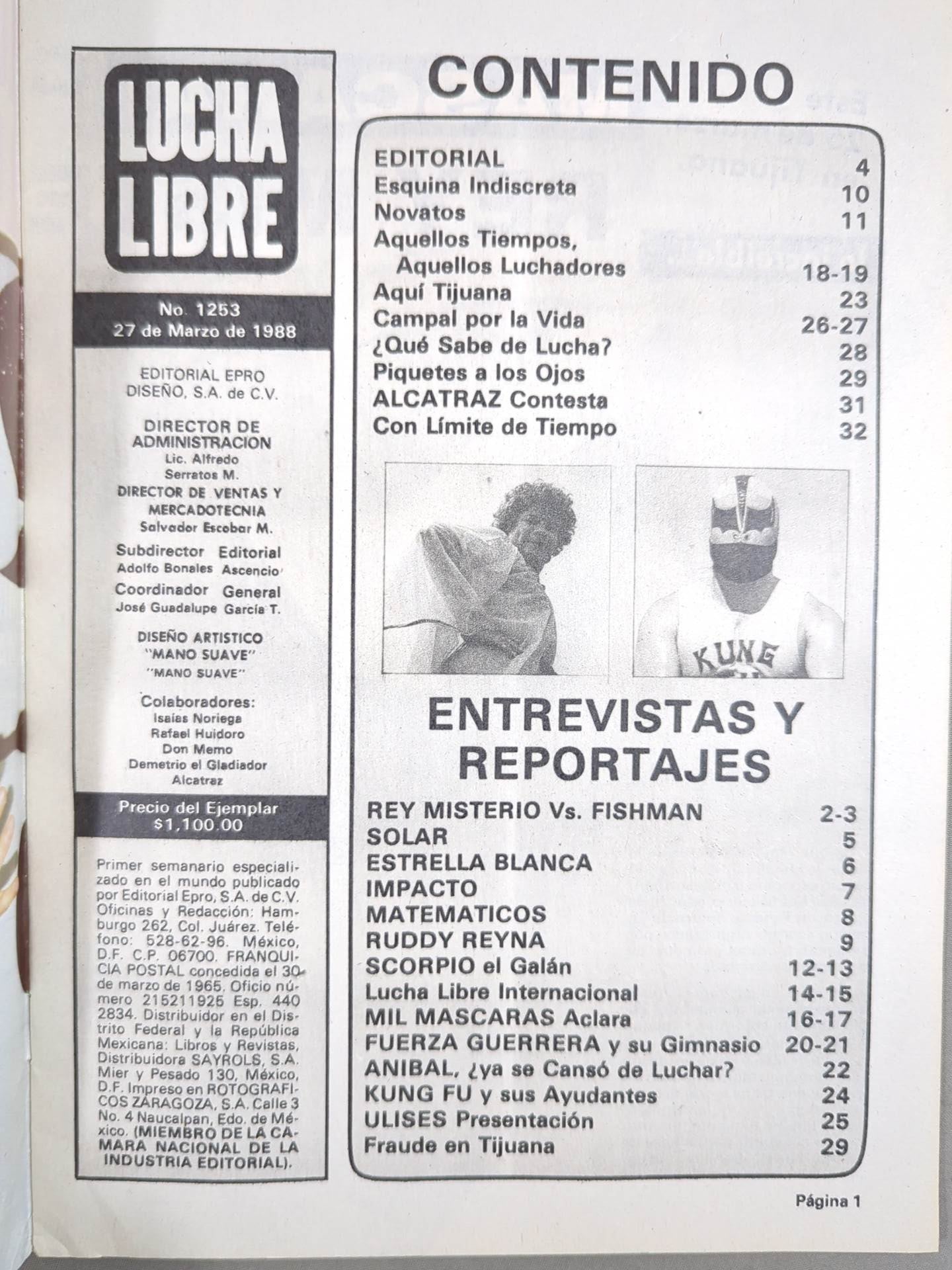 LUCHA LIBRE No.1253