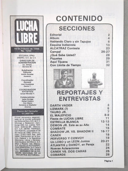 LUCHA LIBRE No.1244