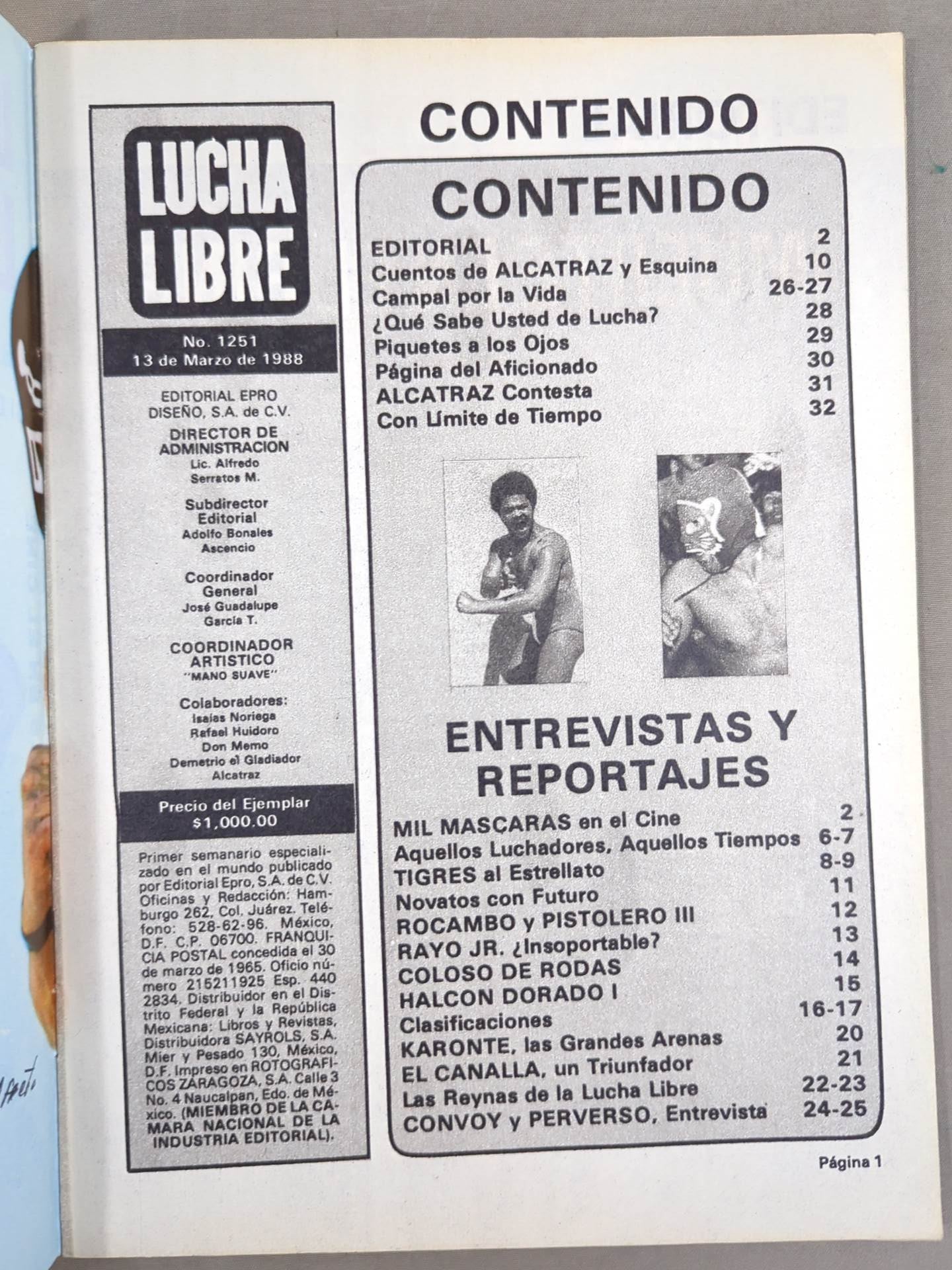 LUCHA LIBRE No.1251
