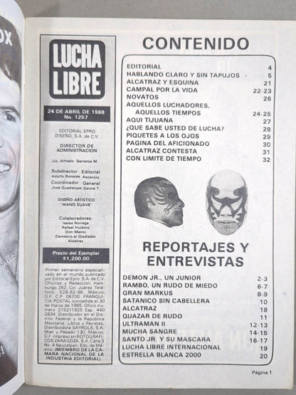 LUCHA LIBRE No.1257
