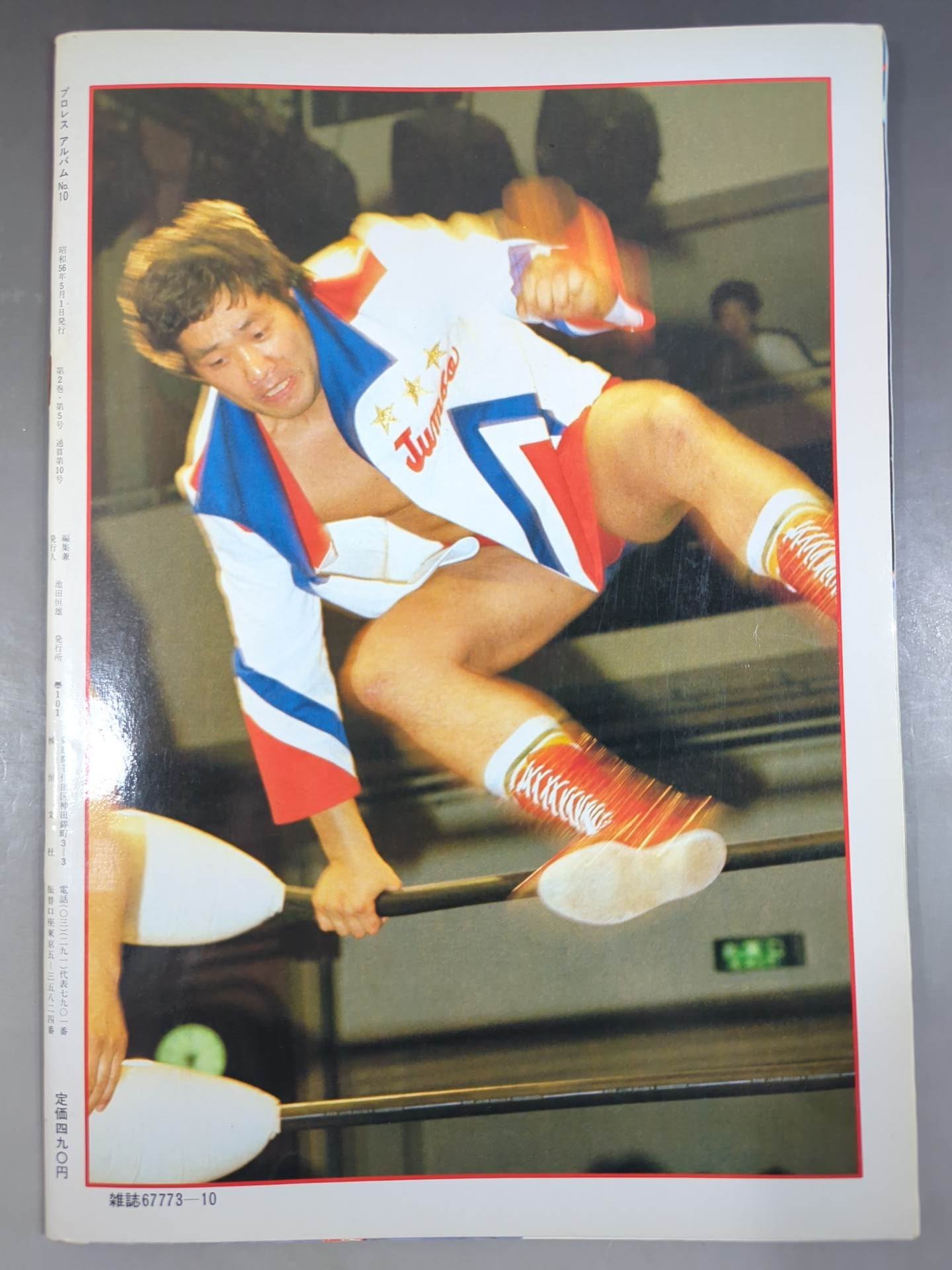 全日本プロレス∕ミニカード∕No.23∕ジャンボ鶴田∕昭和レトロ∕希少 プロレスアルバム10 ジャンボ鶴田 – 闘道館