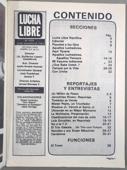 LUCHA LIBRE No.1225